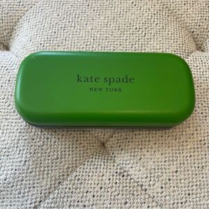 kate spade bright green hard eyeglass case
